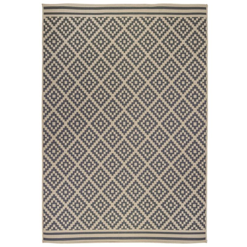 Tapis d'extérieur rectangulaire Moretti Beige et gris