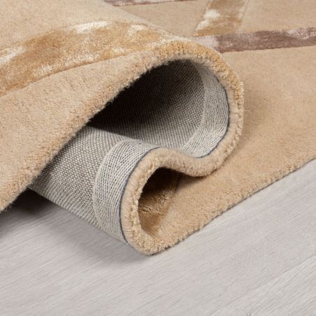 Tapis de bureau en laine et viscose beige Architect Trellis Tapis de bureau en laine et viscose beige Architect Trellis