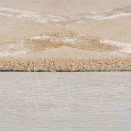 Tapis salon en laine et viscose beige Architect Trellis Tapis salon en laine et viscose beige Architect Trellis