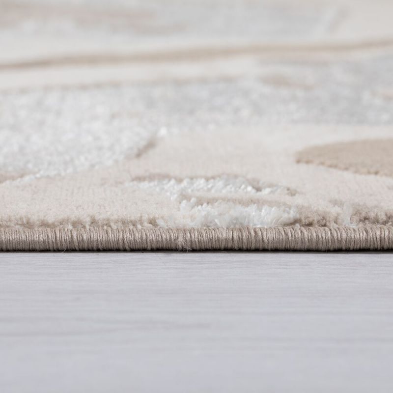 Tapis de salon en fibre synthétique Marbled Naturel epaisseur