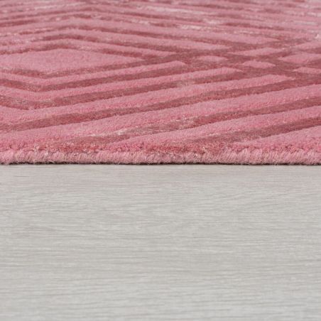 Tapis de bureau en laine et viscose rose Architect Diamonds Tapis de bureau en laine et viscose rose Architect Diamonds