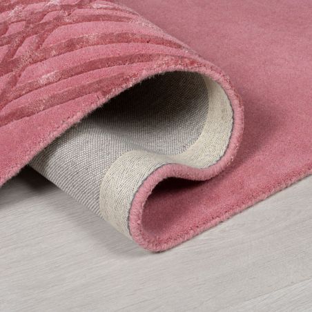 Tapis de chambre en laine et viscose rose Architect Diamonds Tapis de chambre en laine et viscose rose Architect Diamonds