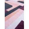 Tapis de salle à manger style art deco en polyester Module rose Rohe