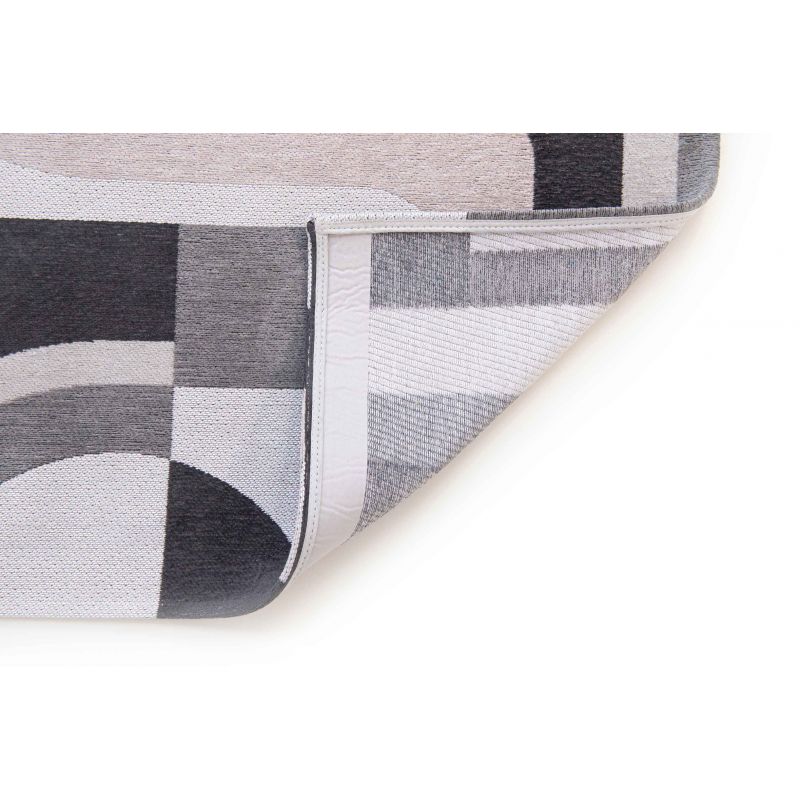 Tapis de bureau style art deco en polyester Module beige saxon