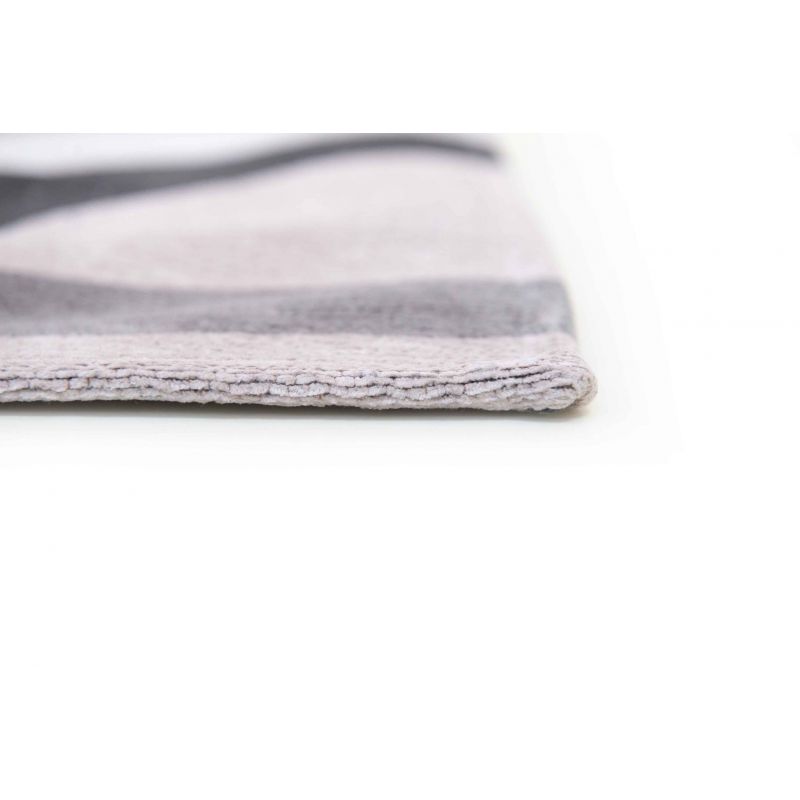 Tapis de bureau style art deco en polyester Module beige saxon