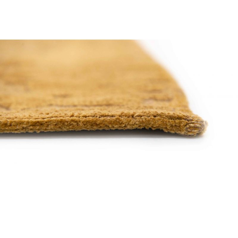 Tapis de salle à manger moderne en polyester Baobab or de Madagascar