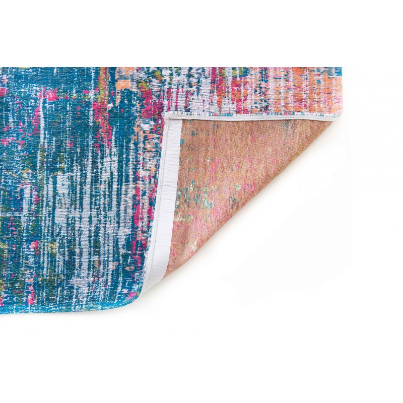 Tapis de Salon tissé plat Atlantic Streaks Jefferson Multicolore couleurs vives dos