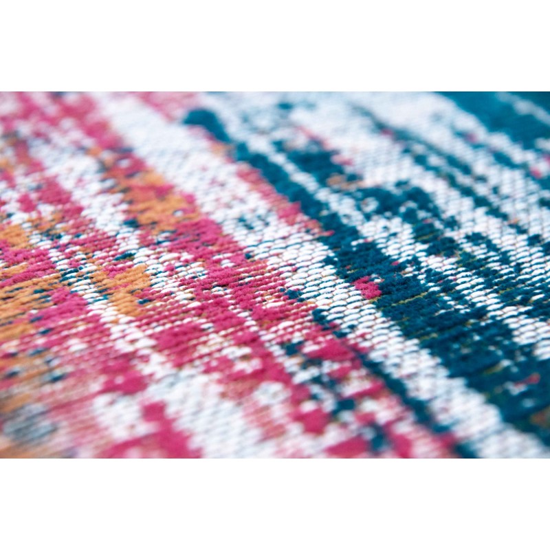 Tapis de Salon tissé plat Atlantic Streaks Jefferson Multicolore couleurs vives détail couleur