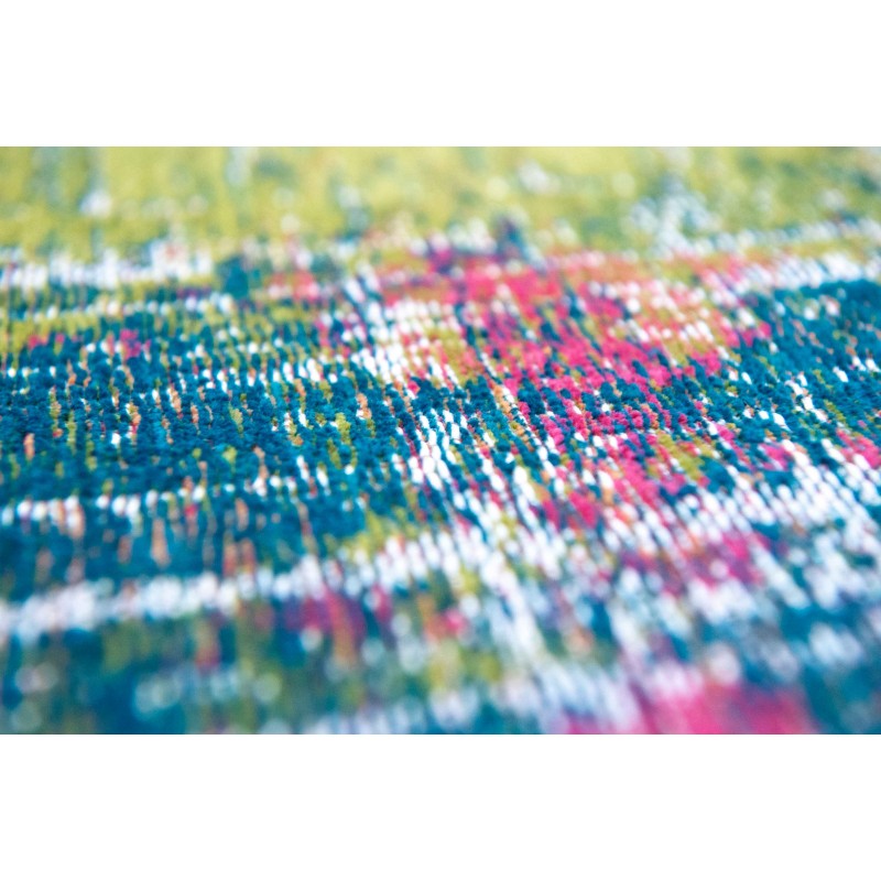 Tapis de Salon tissé plat Atlantic Streaks Jefferson Multicolore couleurs vives zoom