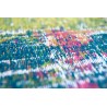 Tapis de Salon tissé plat Atlantic Streaks Jefferson Multicolore couleurs vives zoom