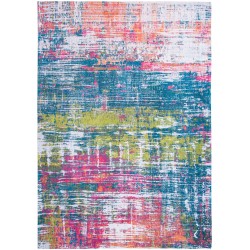 Tapis de Salon tissé plat Atlantic Streaks Jefferson Multicolore couleurs vives salon