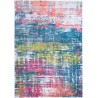 Tapis de Salon tissé plat Atlantic Streaks Jefferson Multicolore couleurs vives salon