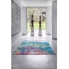 Tapis de Salon tissé plat Atlantic Streaks Jefferson Multicolore couleurs vives salon