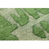 Tapis de salon moderne en polyester Baobab vert Perrier