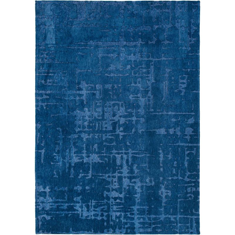 Tapis de bureau moderne en polyester bleu Baobab - Louis de Poortere