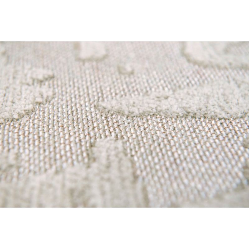 Tapis de bureau moderne en polyester Baobab beige