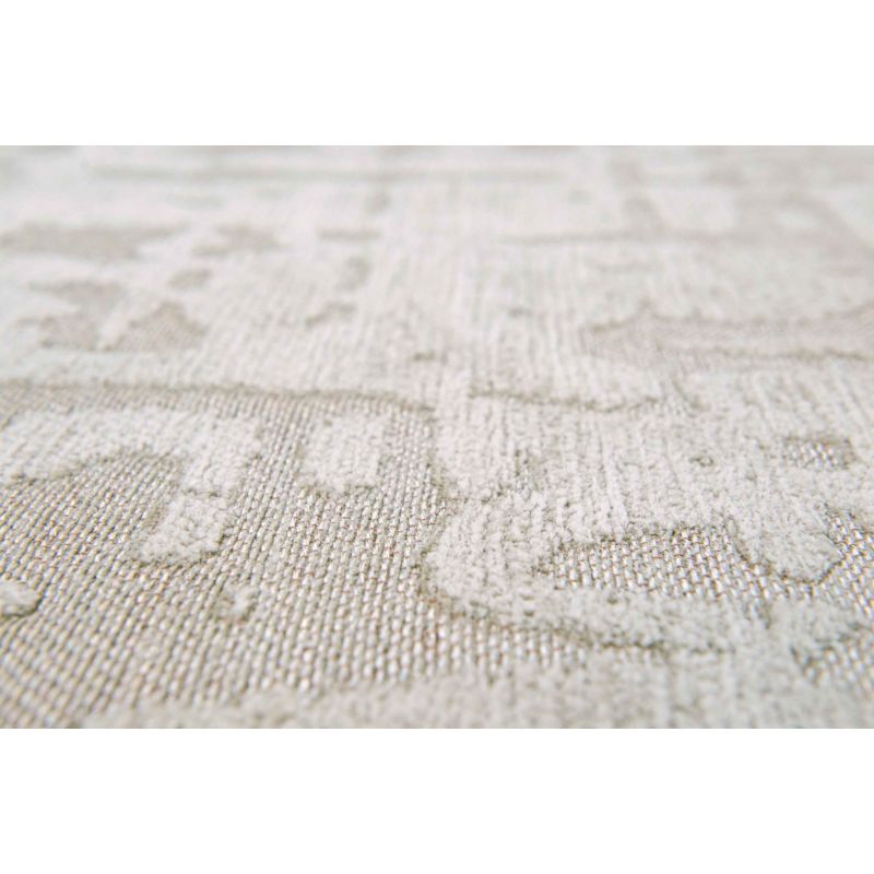 Tapis de bureau moderne en polyester Baobab beige