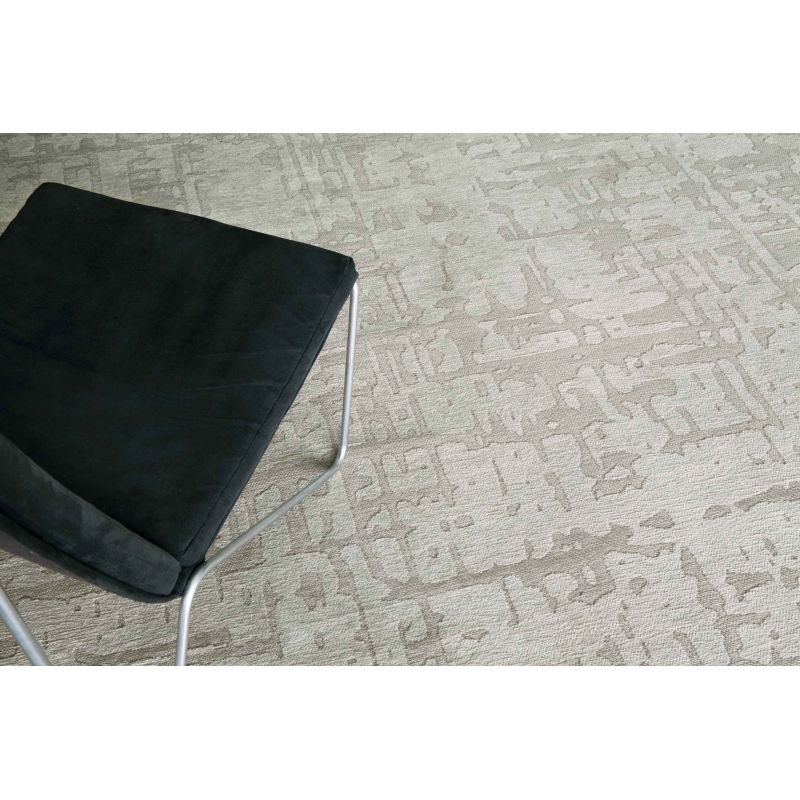Tapis de bureau moderne en polyester Baobab beige