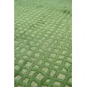 Tapis de salon design en polyester Trammel Alta Vert detail