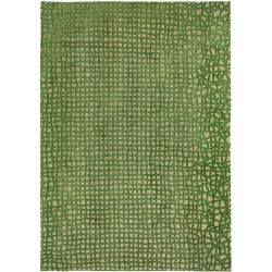 Tapis de salon design en polyester Trammel Alta Vert