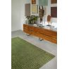 Tapis de salon design en polyester Trammel Alta Vert séjour