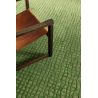 Tapis de salon design en polyester Trammel Alta Vert bureau
