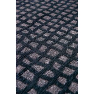 Tapis de salon design en polyester Trammel Oppian Black - Tapis Chic