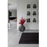 Tapis moderne de salon en polyester Trammel Oppian noir