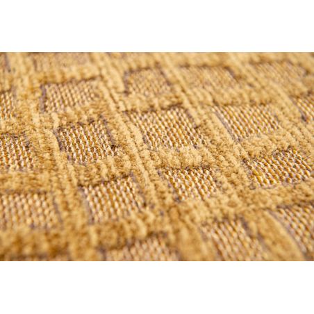 Tapis moderne haut de gamme en polyester Trammel Roman Gold detail Tapis moderne haut de gamme en polyester Trammel Roman Gold detail