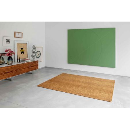 Tapis moderne haut de gamme en polyester Trammel Roman Gold salle Tapis moderne haut de gamme en polyester Trammel Roman Gold salle