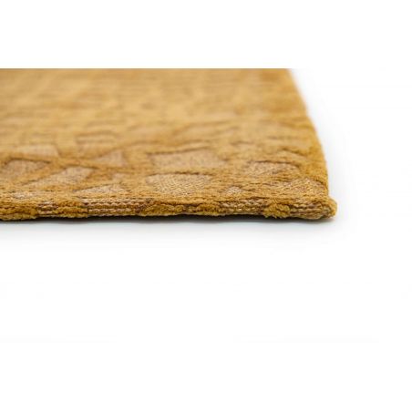 Tapis moderne haut de gamme en polyester Trammel Roman Gold epaisseur Tapis moderne haut de gamme en polyester Trammel Roman Gold epaisseur