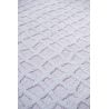 Tapis moderne haut de gamme en polyester Trammel Willow White grille