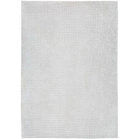 Tapis moderne haut de gamme en polyester Trammel Willow White