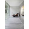 Tapis moderne haut de gamme en polyester Trammel Willow White salon