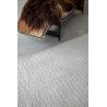 Tapis moderne haut de gamme en polyester Trammel Willow White detail