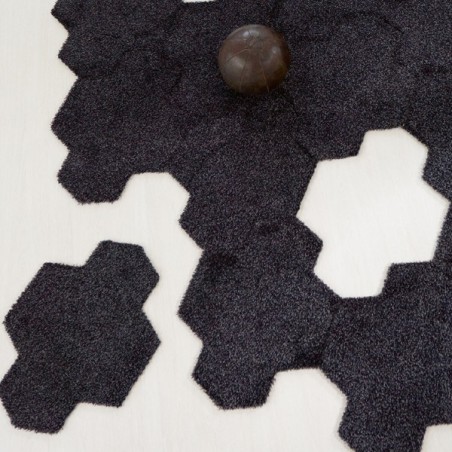 Valise de 8 dalles de tapis longues mèches - Shaggy Esprit Home à assembler Valise de 8 dalles de tapis longues mèches - Shaggy Esprit Home à assembler