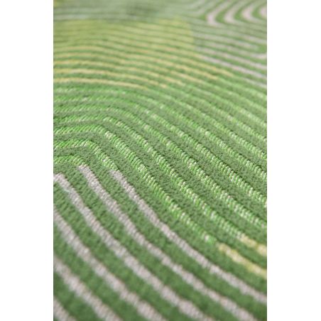 Tapis de salle à manger abstrait en polyester Coral vert tropical Tapis de salle à manger abstrait en polyester Coral vert tropical