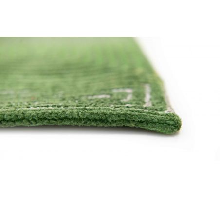 Tapis de salle à manger abstrait en polyester Coral vert tropical Tapis de salle à manger abstrait en polyester Coral vert tropical