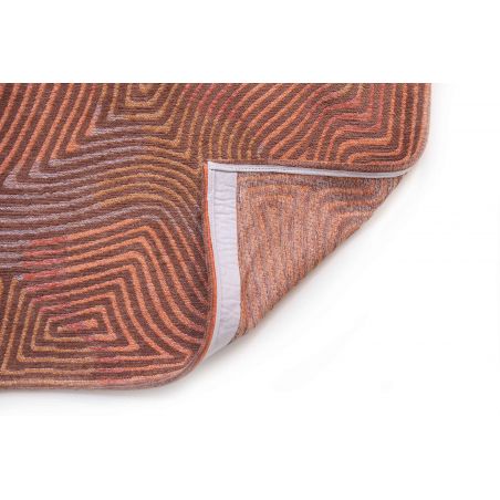 Tapis de salon abstrait en polyester Coral rose corail Tapis de salon abstrait en polyester Coral rose corail