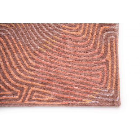 Tapis de salon abstrait en polyester Coral rose corail Tapis de salon abstrait en polyester Coral rose corail