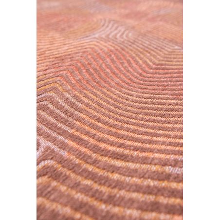 Tapis de salon abstrait en polyester Coral rose corail Tapis de salon abstrait en polyester Coral rose corail