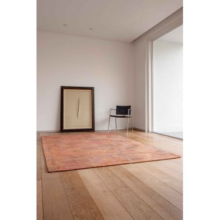 Tapis de salon abstrait en polyester Coral rose corail Tapis de salon abstrait en polyester Coral rose corail