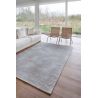 Tapis de bureau abstrait en polyester Coral blanc et beige