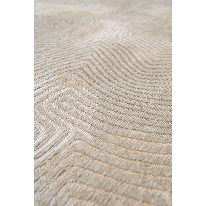 Tapis de bureau abstrait en polyester Coral beige coquillage