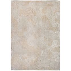 Tapis de bureau abstrait en polyester Coral beige coquillage