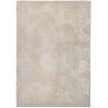 Tapis de bureau abstrait en polyester Coral beige coquillage