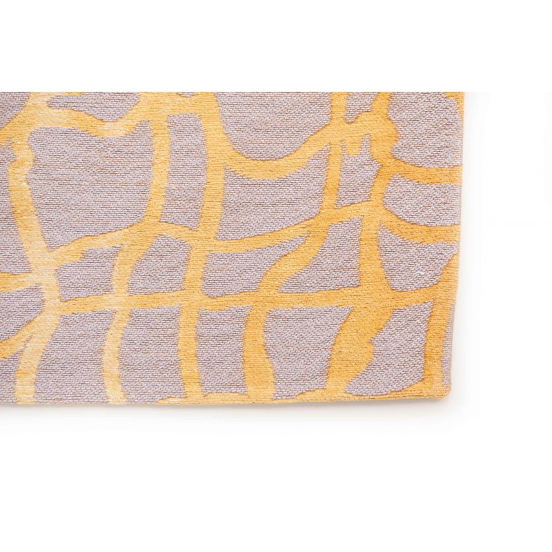 Tapis de bureau design en polyester Dedalo Yellow