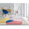 Tapis de salon pure laine multicolore radiance glow