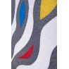 Tapis de salon contemporain en coton Volute Scroll