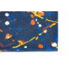 Tapis de salon contemporain en coton Expression Abstract Blue